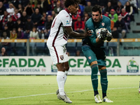 Simone Scuffet (#22 Cagliari Calcio) participates in the Serie A TIM match between Cagliari Calcio and Torino FC in Italy on October 20, 202...