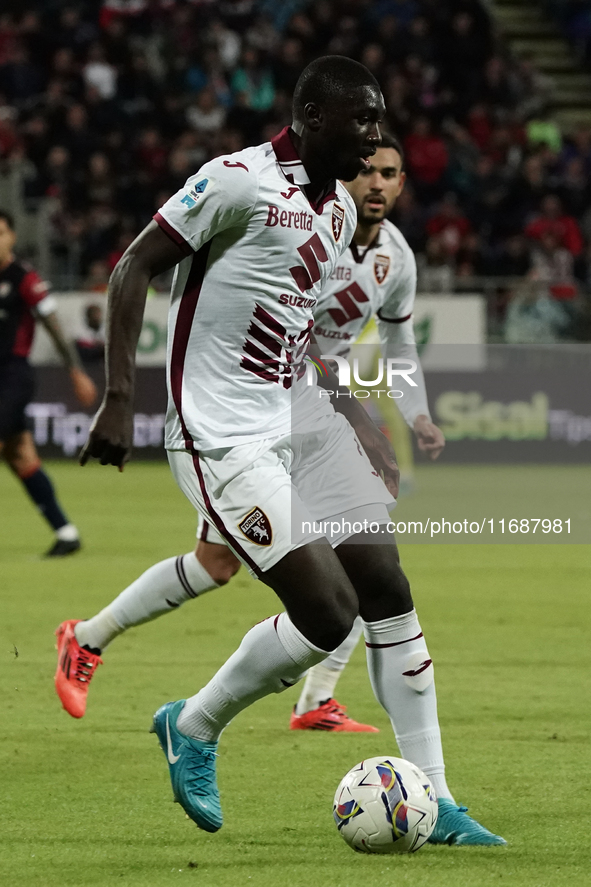 During the Serie A TIM match between Cagliari Calcio and Torino FC in Italy on October 20, 2024 