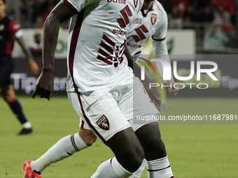 During the Serie A TIM match between Cagliari Calcio and Torino FC in Italy on October 20, 2024 (