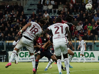 Sebastiano Luperto (#6 Cagliari Calcio) participates in the Serie A TIM match between Cagliari Calcio and Torino FC in Italy on October 20,...