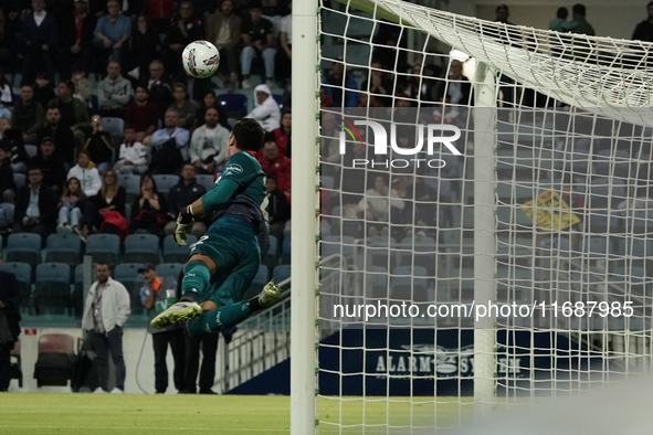 Simone Scuffet (#22 Cagliari Calcio) participates in the Serie A TIM match between Cagliari Calcio and Torino FC in Italy on October 20, 202...