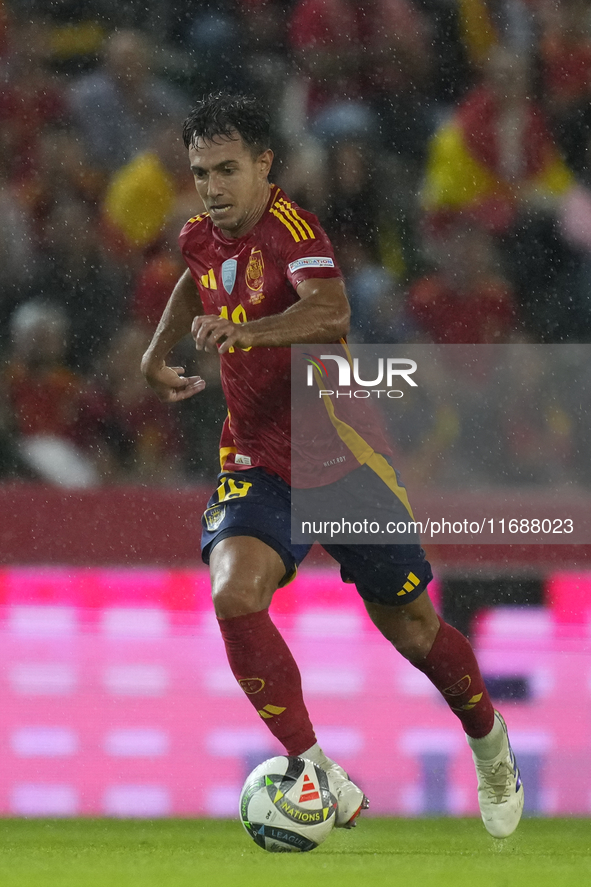 Martin Zubimendi defensive midfield of Spain and Real Sociedad during the UEFA Nations League 2024/25 League A Group A4 match between Spain...