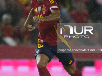 Martin Zubimendi defensive midfield of Spain and Real Sociedad during the UEFA Nations League 2024/25 League A Group A4 match between Spain...