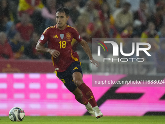 Martin Zubimendi defensive midfield of Spain and Real Sociedad during the UEFA Nations League 2024/25 League A Group A4 match between Spain...