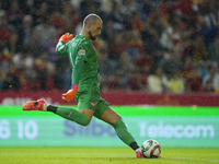 Predrag Rajkovic goalkeeper of Serbia and Al-Ittihad Club during the UEFA Nations League 2024/25 League A Group A4 match between Spain and S...