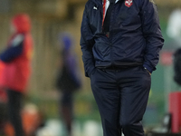 Dragan Stojkovic head coach of Serbia during the UEFA Nations League 2024/25 League A Group A4 match between Spain and Serbia at Estadio Nue...