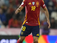 Martin Zubimendi defensive midfield of Spain and Real Sociedad during the UEFA Nations League 2024/25 League A Group A4 match between Spain...