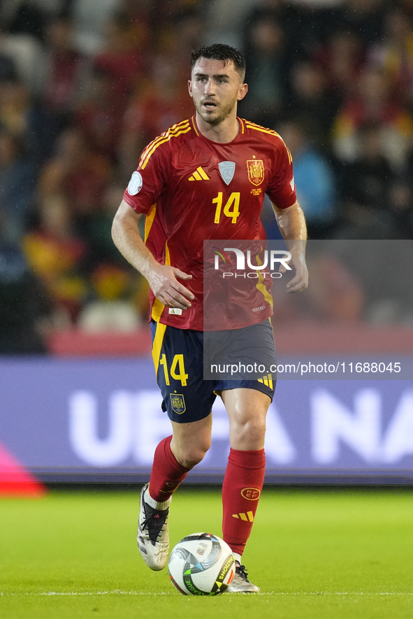 Aymeric Laporte centre-back of Spain and Al-Nassr FC during the UEFA Nations League 2024/25 League A Group A4 match between Spain and Serbia...