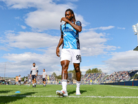 Frank Anguissa stands before the Serie A match between Empoli FC and SSC Napoli in Empoli, Italy, on February 20, 2024, at the Carlo Castell...