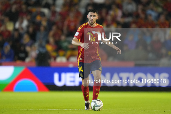 Aymeric Laporte centre-back of Spain and Al-Nassr FC during the UEFA Nations League 2024/25 League A Group A4 match between Spain and Serbia...