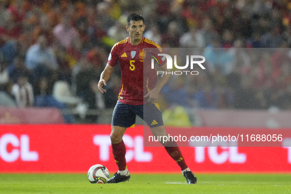 Dani Vivian centre-back of Spain and Athletic Bilbao during the UEFA Nations League 2024/25 League A Group A4 match between Spain and Serbia...