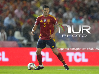 Dani Vivian centre-back of Spain and Athletic Bilbao during the UEFA Nations League 2024/25 League A Group A4 match between Spain and Serbia...