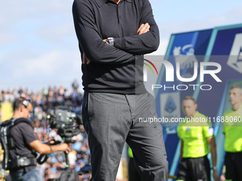 Antonio Conte during the Serie A match between Empoli FC and SSC Napoli in Empoli, Italy, on February 20, 2024, at the Carlo Castellani. (