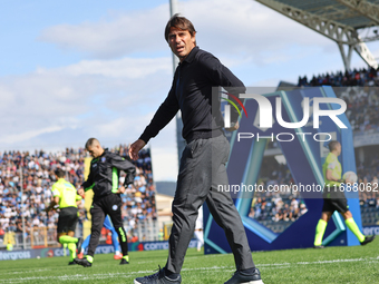 Antonio Conte during the Serie A match between Empoli FC and SSC Napoli in Empoli, Italy, on February 20, 2024, at the Carlo Castellani. (