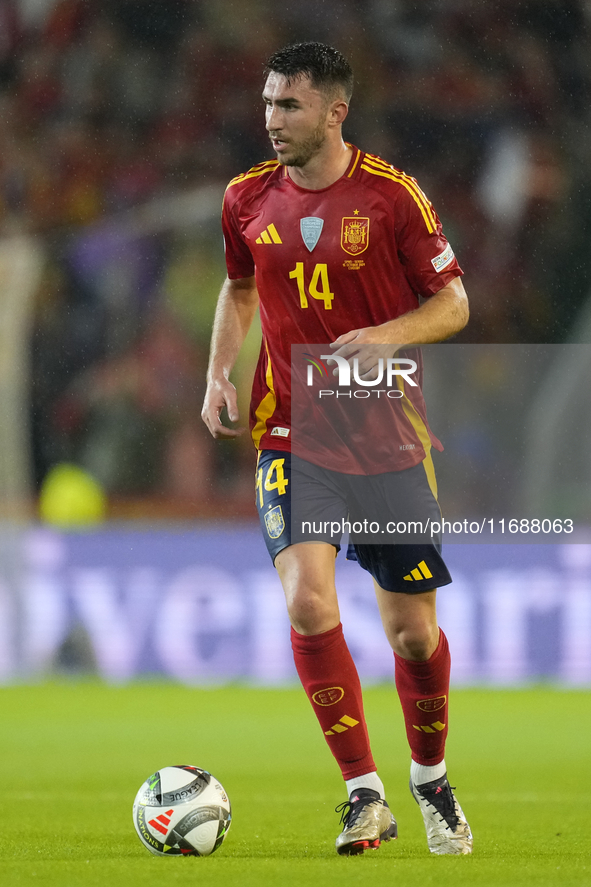 Aymeric Laporte centre-back of Spain and Al-Nassr FC during the UEFA Nations League 2024/25 League A Group A4 match between Spain and Serbia...