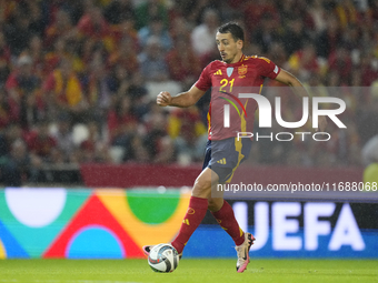 Mikel Oyarzabal centre-forward of Spain and Real Sociedad during the UEFA Nations League 2024/25 League A Group A4 match between Spain and S...