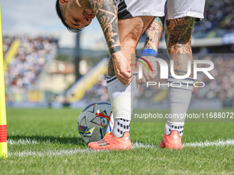 Matteo Politano participates in the Serie A match between Empoli FC and SSC Napoli in Empoli, Italy, on February 20, 2024, at the Carlo Cast...