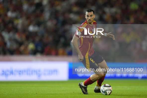 Fabian Ruiz of Spain and central midfield of Spain and Paris Saint-Germain during the UEFA Nations League 2024/25 League A Group A4 match be...