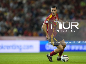 Fabian Ruiz of Spain and central midfield of Spain and Paris Saint-Germain during the UEFA Nations League 2024/25 League A Group A4 match be...