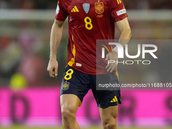 Fabian Ruiz of Spain and central midfield of Spain and Paris Saint-Germain during the UEFA Nations League 2024/25 League A Group A4 match be...