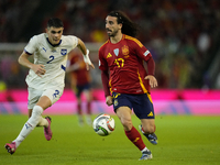 Marc Cucurella left-Back of Spain and Chelsea FC during the UEFA Nations League 2024/25 League A Group A4 match between Spain and Serbia at...