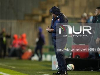 Dragan Stojkovic head coach of Serbia during the UEFA Nations League 2024/25 League A Group A4 match between Spain and Serbia at Estadio Nue...