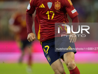 Marc Cucurella left-Back of Spain and Chelsea FC during the UEFA Nations League 2024/25 League A Group A4 match between Spain and Serbia at...