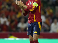 Alvaro Morata centre-forward of Spain and AC Milan during the UEFA Nations League 2024/25 League A Group A4 match between Spain and Serbia a...