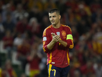 Alvaro Morata centre-forward of Spain and AC Milan during the UEFA Nations League 2024/25 League A Group A4 match between Spain and Serbia a...