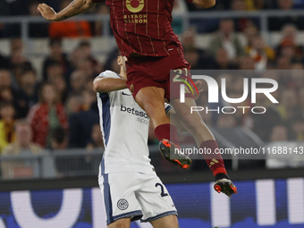 Paulo Dybala of Roma participates in the Serie A soccer match between AS Roma and Inter FC at Stadio Olimpico in Rome, Italy, on October 20,...