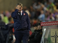 Dragan Stojkovic head coach of Serbia reacts during the UEFA Nations League 2024/25 League A Group A4 match between Spain and Serbia at Esta...