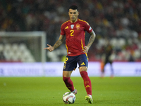 Pedro Porro right-back of Spain and Tottenham Hotspur during the UEFA Nations League 2024/25 League A Group A4 match between Spain and Serbi...