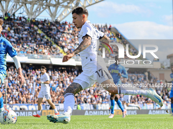 Mathias Olivera during the Serie A match between Empoli FC and SSC Napoli in Empoli, Italy, on February 20, 2024, at the Carlo Castellani. (