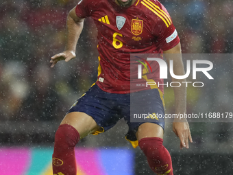 Mikel Merino central midfield of Spain and Arsenal FC during the UEFA Nations League 2024/25 League A Group A4 match between Spain and Serbi...