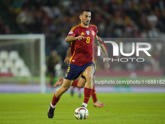 Fabian Ruiz of Spain and central midfield of Spain and Paris Saint-Germain during the UEFA Nations League 2024/25 League A Group A4 match be...