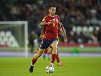 Fabian Ruiz of Spain and central midfield of Spain and Paris Saint-Germain during the UEFA Nations League 2024/25 League A Group A4 match be...