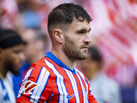 Javi Galan of Atletico de Madrid enters the field during the La Liga EA Sports 2024/25 football match between Atletico de Madrid and CD Lega...