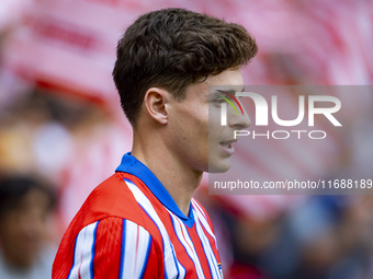 Rodrigo Riquelme of Atletico de Madrid enters the field during the La Liga EA Sports 2024/25 football match between Atletico de Madrid and C...