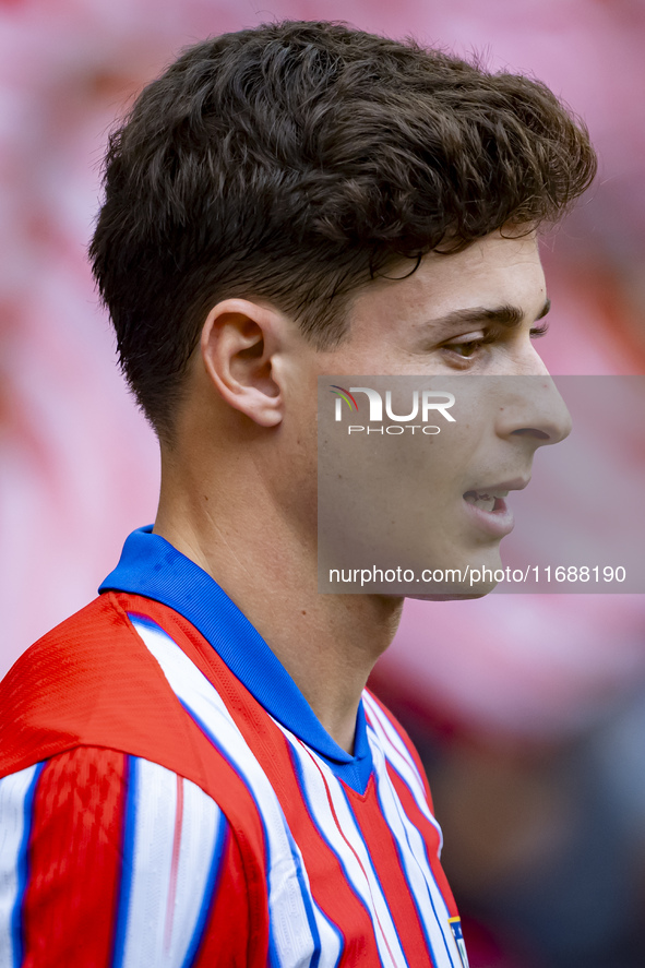 Rodrigo Riquelme of Atletico de Madrid enters the field during the La Liga EA Sports 2024/25 football match between Atletico de Madrid and C...