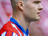 Alexander Sorloth of Atletico de Madrid enters the field during the La Liga EA Sports 2024/25 football match between Atletico de Madrid and...