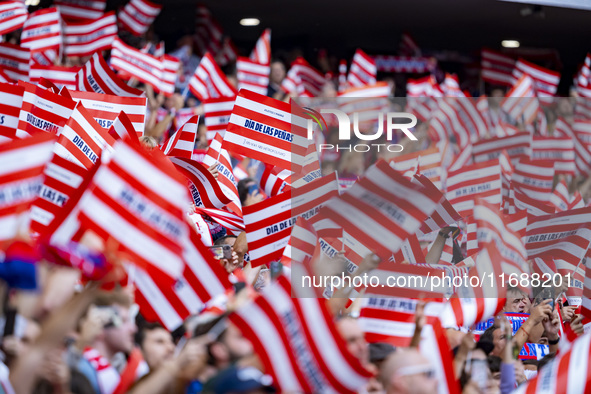 During the La Liga EA Sports 2024/25 football match between Atletico de Madrid and CD Leganes at Estadio Riyadh Air Metropolitano in Madrid,...