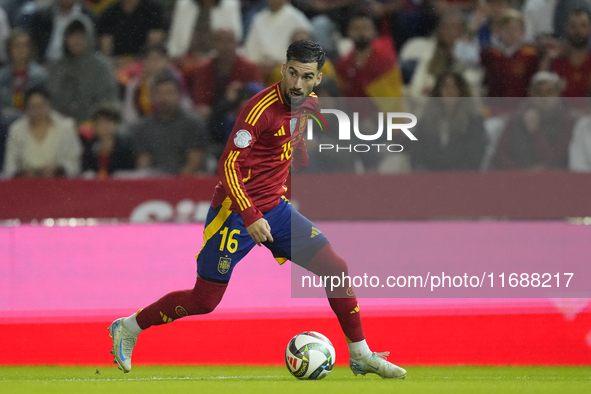 Alex Baena left winger of Spain and Villarreal CF during the UEFA Nations League 2024/25 League A Group A4 match between Spain and Serbia at...