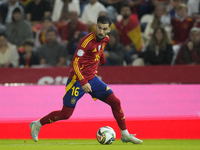 Alex Baena left winger of Spain and Villarreal CF during the UEFA Nations League 2024/25 League A Group A4 match between Spain and Serbia at...