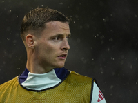 Sergio Gomez right winger of Spain and Real Sociedad during the warm-up before the UEFA Nations League 2024/25 League A Group A4 match betwe...