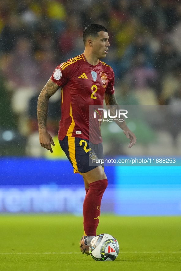 Pedro Porro right-back of Spain and Tottenham Hotspur during the UEFA Nations League 2024/25 League A Group A4 match between Spain and Serbi...