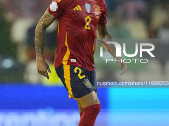 Pedro Porro right-back of Spain and Tottenham Hotspur during the UEFA Nations League 2024/25 League A Group A4 match between Spain and Serbi...