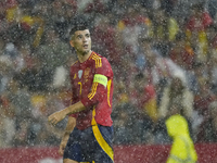 Alvaro Morata centre-forward of Spain and AC Milan during the UEFA Nations League 2024/25 League A Group A4 match between Spain and Serbia a...