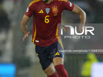 Mikel Merino central midfield of Spain and Arsenal FC during the UEFA Nations League 2024/25 League A Group A4 match between Spain and Serbi...