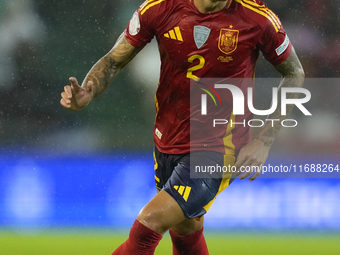 Pedro Porro right-back of Spain and Tottenham Hotspur during the UEFA Nations League 2024/25 League A Group A4 match between Spain and Serbi...