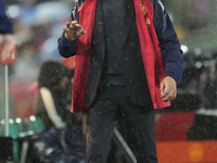 Luis de la Fuente head coach of Spain during the UEFA Nations League 2024/25 League A Group A4 match between Spain and Serbia at Estadio Nue...